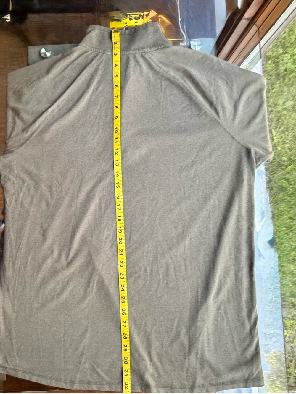 Carhartt Olive GreenLong Sleeve Quarter-Zip Pocket Work Shirt - Picture 12 of 15